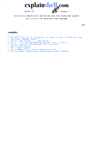 Mobile Screenshot of explainshell.com
